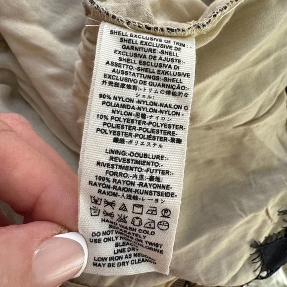 Free People Deco Lace Sheer Mini Dress Whimsigoth Bell Sleeve Edgy Boho 4 NEW - Picture 5 of 9